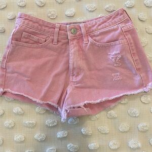 Vervet denim shorts bubble gum pink